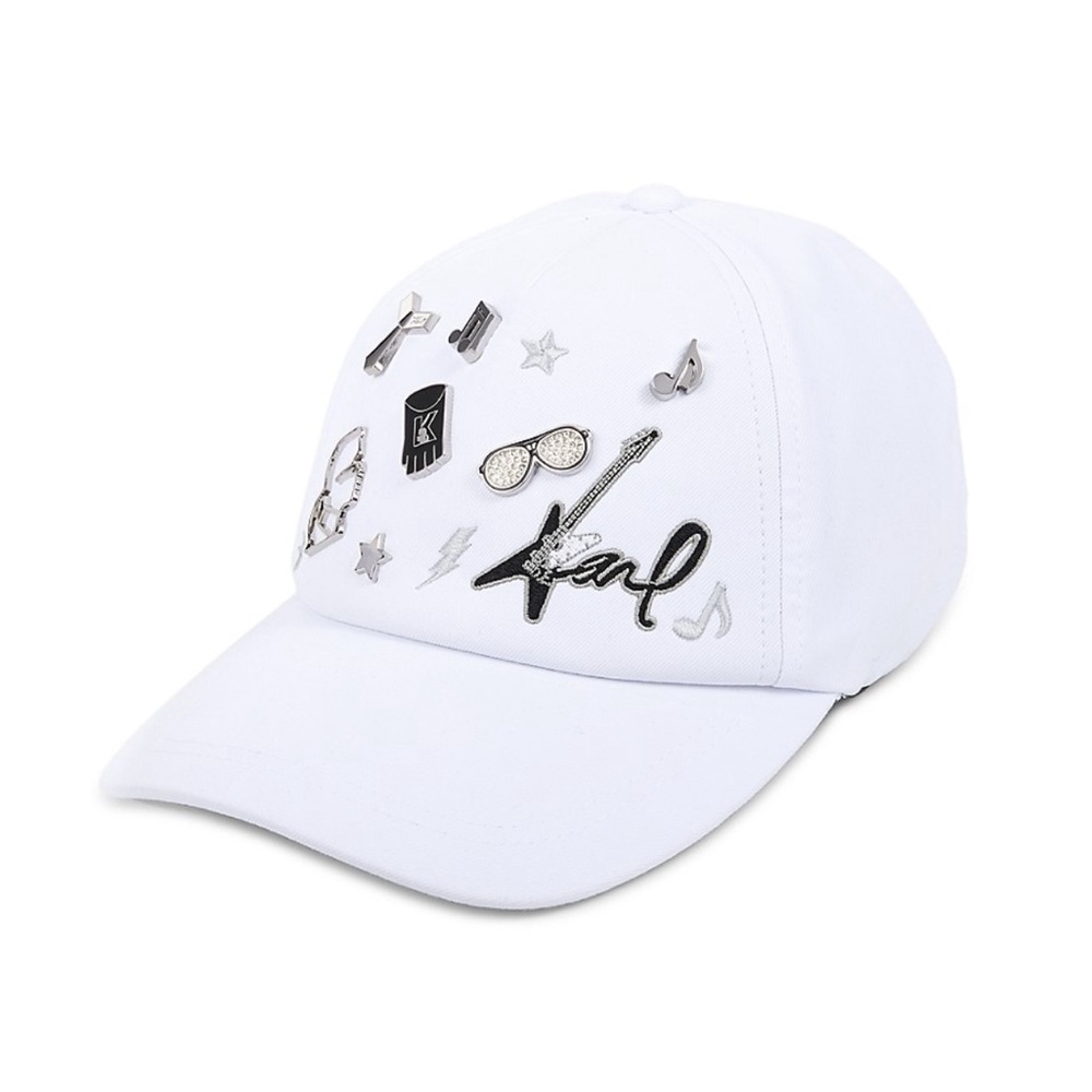 KARL LAGERFELD PARIS Women's Appliqué & Charm Baseball Cap